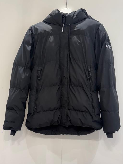 Buy & Sell Stepney East London - Photos for SUPERDRY Black hooded sports puffer jacket