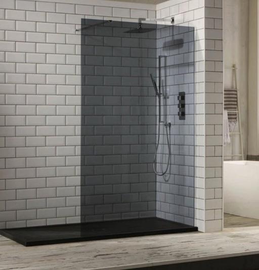 Buy & Sell Willenhall Walsall - Photos for Frontline Aquaglass 8mm Smoked Shower Panel