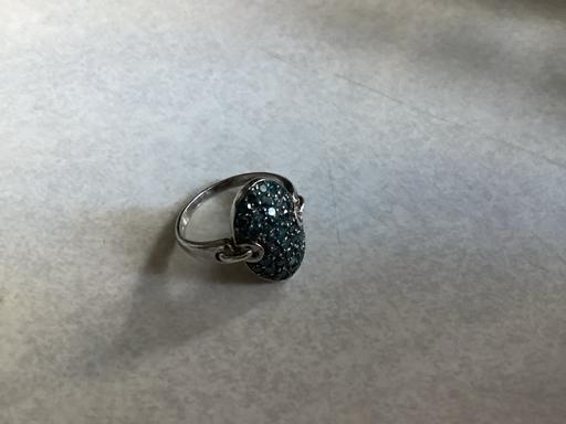 Buy & Sell Harborne Birmingham - Photos for Silver ring set real blue Diamonds 