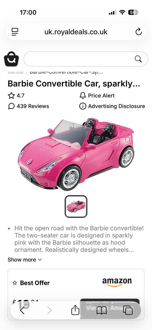 Buy & Sell Sole Street Gravesham - Photos for Barbie convertible
