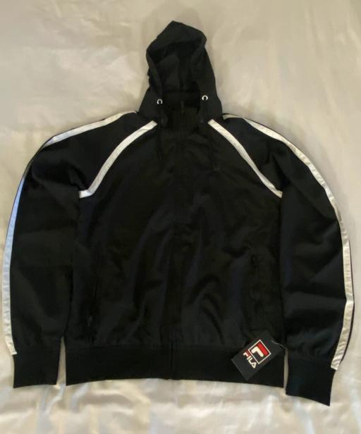 Buy & Sell Madeley Telford and Wrekin - Photos for Jacket FILA Stripe Zip Thru Men's black