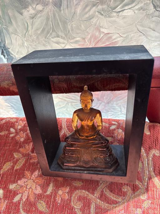 Buy & Sell Kidbrooke South East London - Photos for Vintage red lacquer glass Buddha sculpture