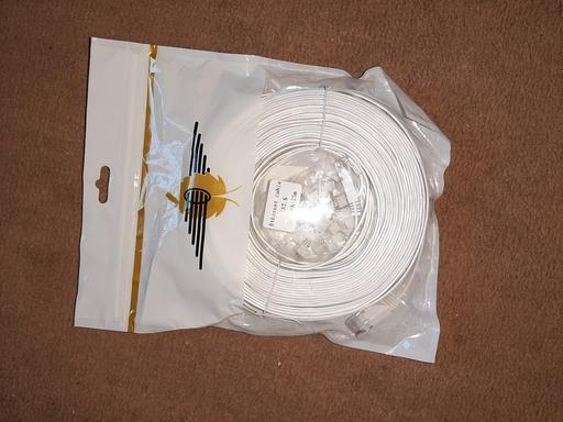 Buy & Sell Brentford Hounslow - Photos for New, 25m flat cat6 cable with staples