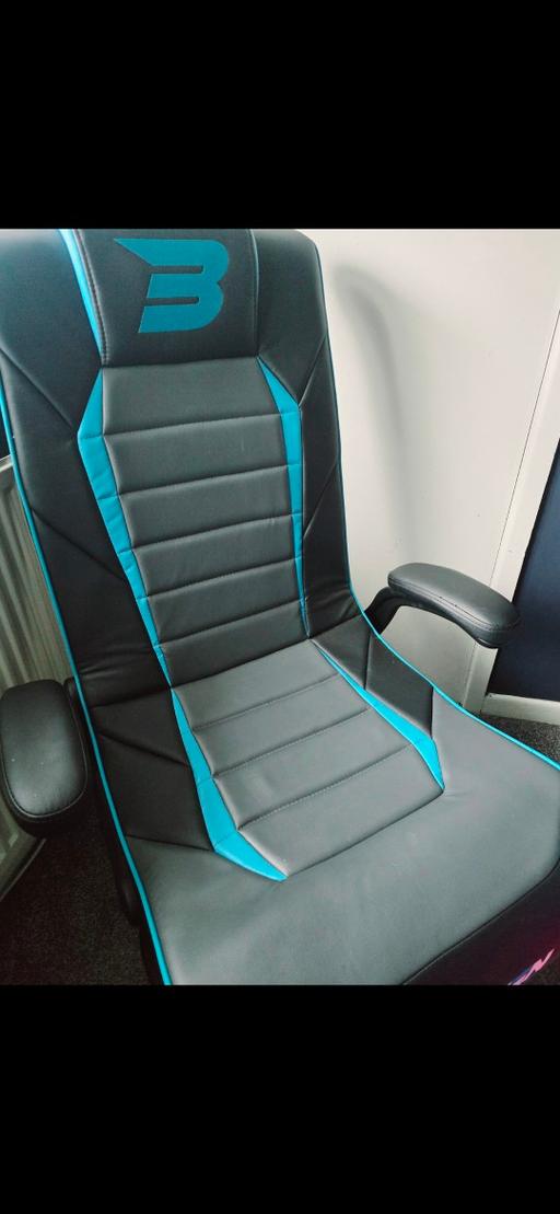 Buy & Sell Moseley Village Wolverhampton - Photos for black and blue leather gaming chair