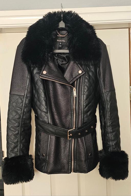 Buy & Sell Kensington Liverpool - Photos for River Island Faux Leather Coat & Matching Bag