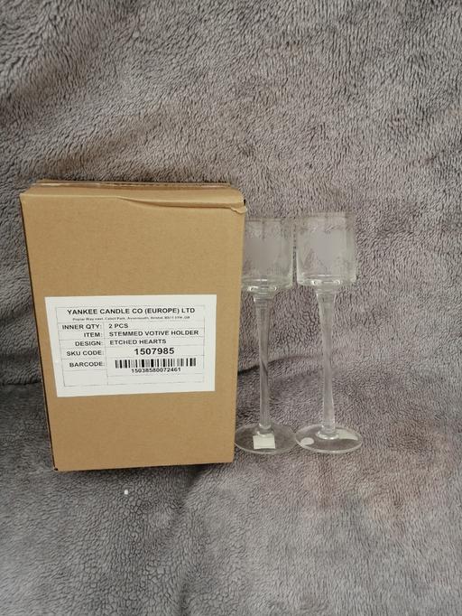 Buy & Sell Dosthill Tamworth - Photos for 2 YANKEE CANDLE GLASSES