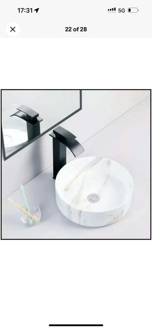 Buy & Sell Great Wyrley South Staffordshire - Photos for Counter top marble fleck sink and tap