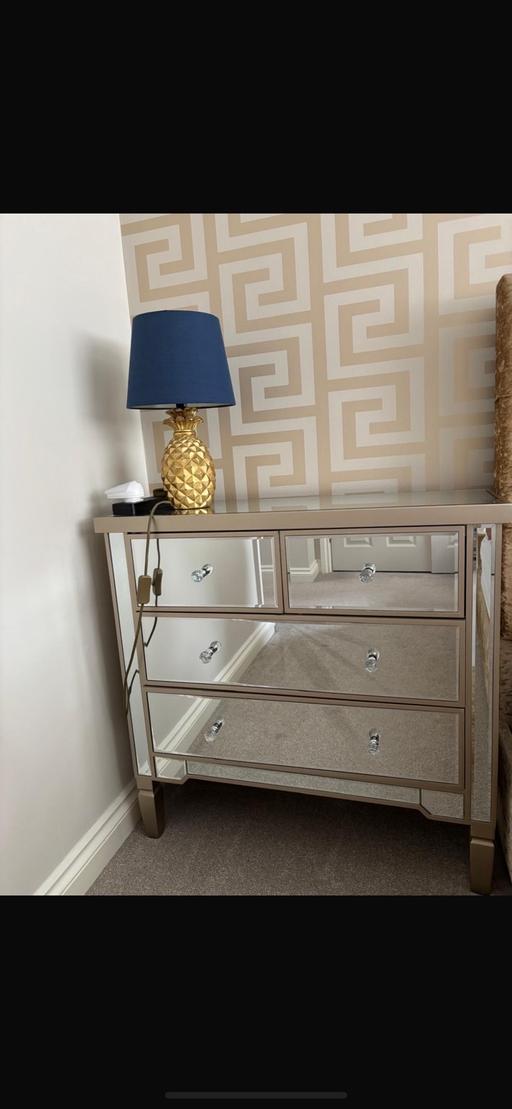Buy & Sell Rose Green Arun - Photos for Champagne gold mirrored cabinet