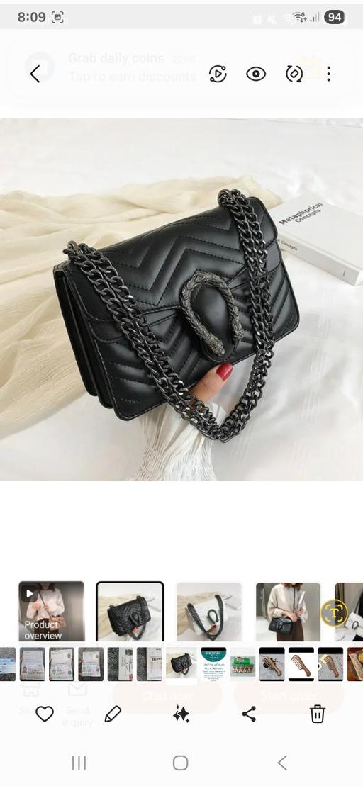 Buy & Sell Canary Wharf East London - Photos for Women Handbag Black bag sholder bag