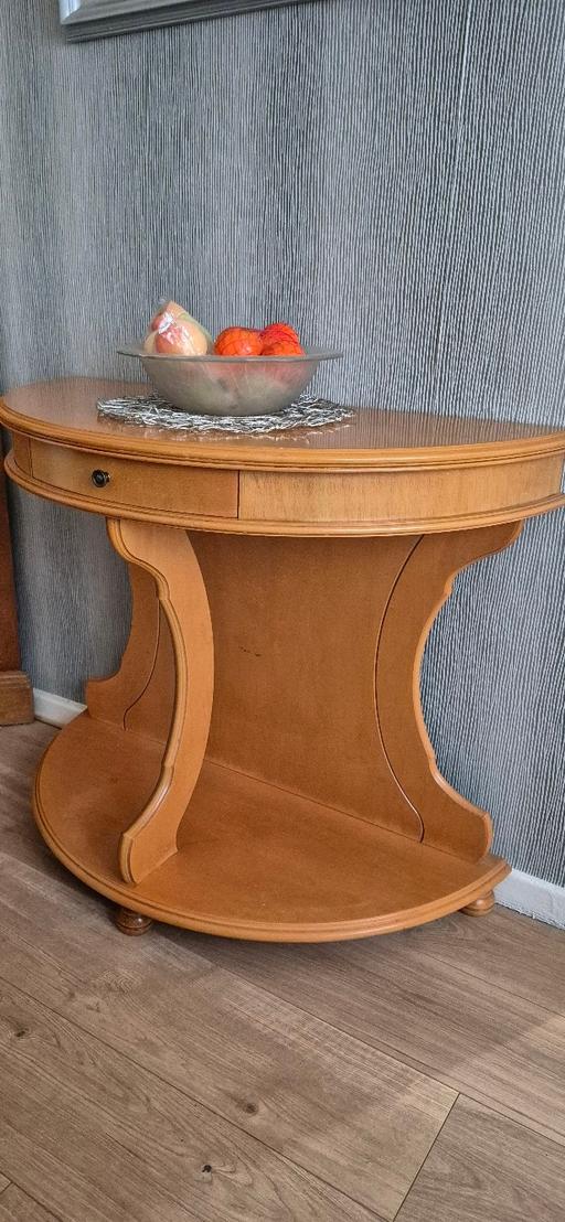 Buy & Sell Woolwich South East London - Photos for Half Moon Console Table with drawer