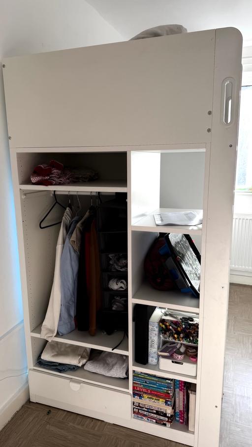 Buy & Sell Kidbrooke South East London - Photos for IKEA SMASTAD loft bed white with desk