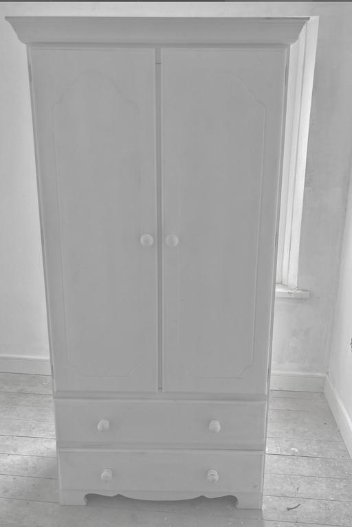 Buy & Sell Weoley Castle Birmingham - Photos for White Pine Wardrobe with 2 drawers