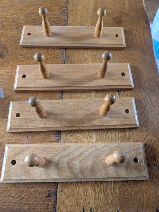Buy & Sell Little Harrowden North Northamptonshire - Photos for 4 oak double hooks