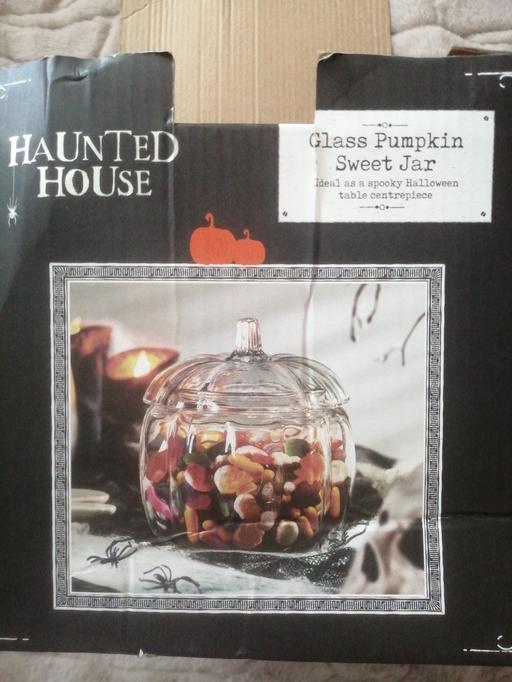 Buy & Sell Moseley Village Wolverhampton - Photos for New Haunted house glass pumpkin jar