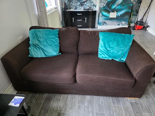 Buy & Sell Swadlincote South Derbyshire - Photos for brown sofas x 2