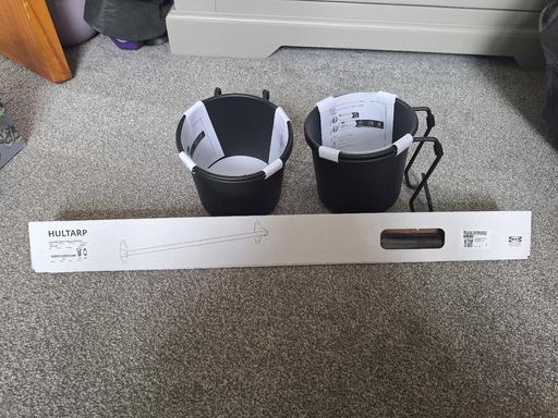 Buy & Sell Ettingshall Park Wolverhampton - Photos for New Ikea Rail and Pots Black