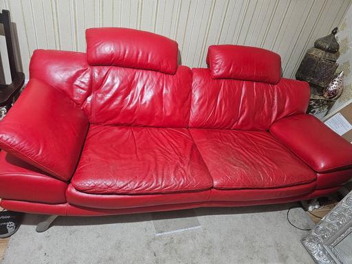 Buy & Sell Bolton City Centre Bolton - Photos for red leather sofa set 3+2+1+1
