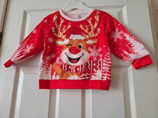 Buy & Sell Blackpool Town Centre Blackpool - Photos for Reindeer sweatshirt age 4 yrs NEW