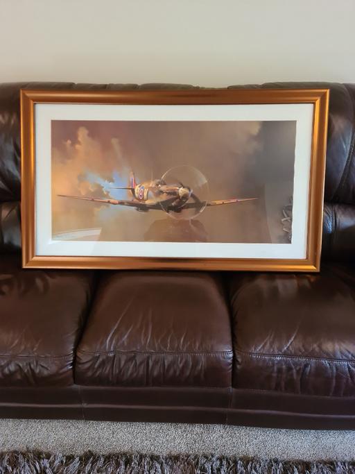 Buy & Sell Halesowen Dudley - Photos for large old spitfire picture in frame