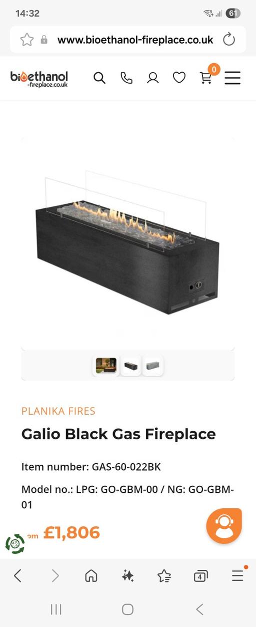 Buy & Sell North Benfleet Basildon - Photos for planika Galio outdoor gas fire