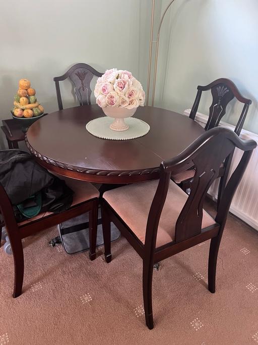 Buy & Sell Parkgate Rotherham - Photos for Free solid mahogany extending table & chairs