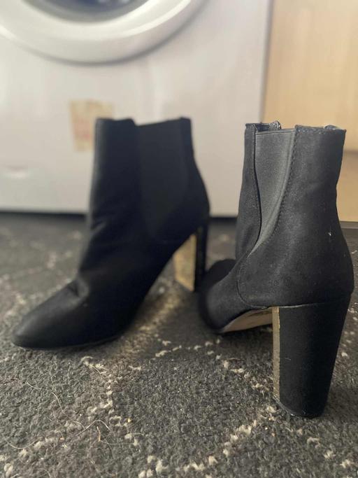 Buy & Sell Longley Sheffield - Photos for Ladies Black Block Heeled Ankle Boots
