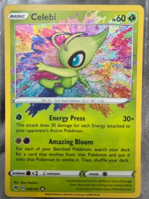Buy & Sell Knebworth North Hertfordshire - Photos for Pokemon card - Celebi 009/185 Amazing Rare