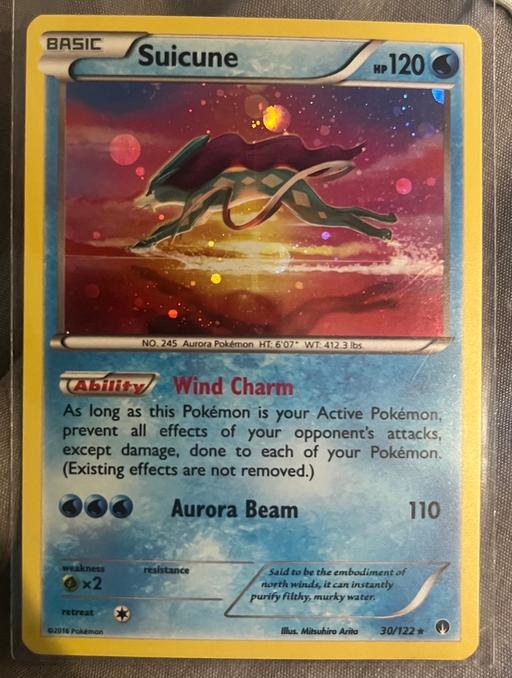 Buy & Sell Knebworth North Hertfordshire - Photos for Pokemon card - Suicune 30/122 Breakpoint