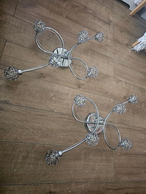 Buy & Sell Holly Hall Dudley - Photos for CHROME LIGHT FITTINGS X 2