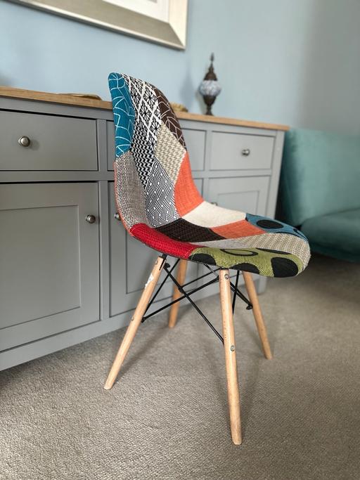 Buy & Sell Nine Elms South West London - Photos for Chair - fabric multi-coloured patchwork