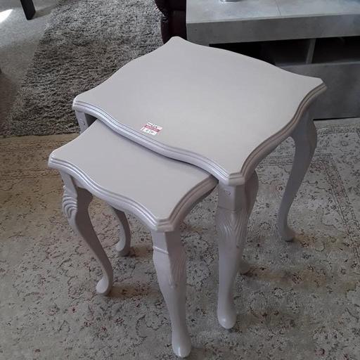 Buy & Sell Saint Pauls Trading Estate Tameside - Photos for Grey satin painted nest of 2 tables