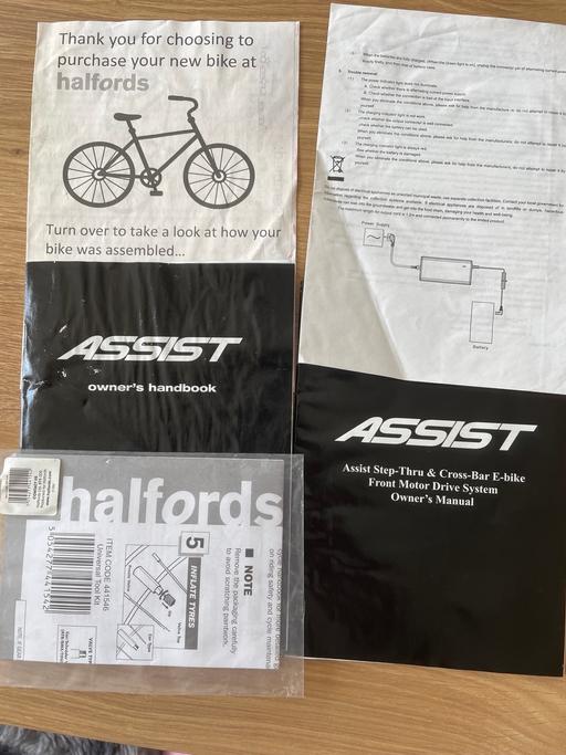 Buy & Sell New Romney Folkestone and Hythe - Photos for Assist E-bike with original booklets.