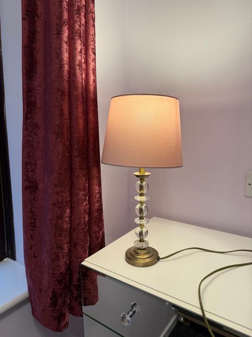 Buy & Sell Darlaston Walsall - Photos for Brass & Crystal Table Lamp.