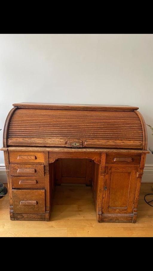 Buy & Sell Maida Vale West London - Photos for Antique Oak Roll -top desk