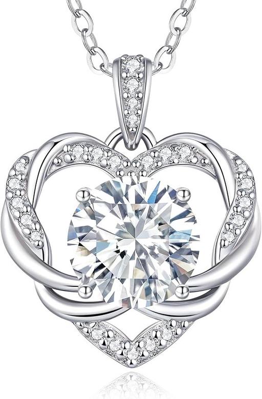 Buy & Sell Minworth Trade Park Birmingham - Photos for 925 Silver 3 Carat Moissanite Necklace NEW