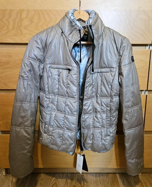 Buy & Sell Harrow Town Centre Harrow - Photos for Armani Jeans Brown Bomber Jacket Coat Size 12