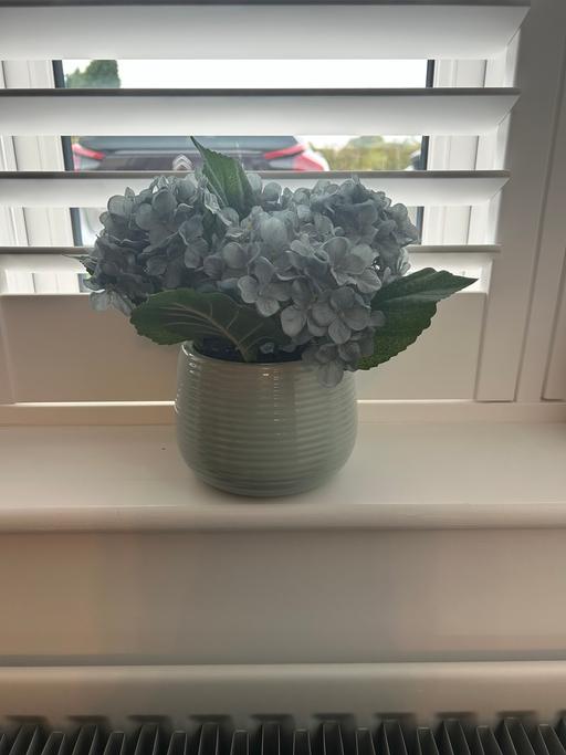 Buy & Sell Cheslyn Hay South Staffordshire - Photos for Blue artificial decorative hydrangea in pot