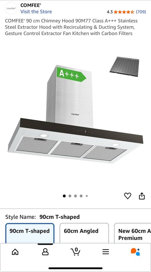 Buy & Sell Brentford Hounslow - Photos for Chimney hood 90 cm