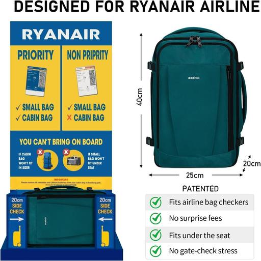 Buy & Sell Kimberworth Rotherham - Photos for Blue green Ryanair Cabin Bag 40x20x25