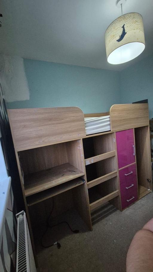 Buy & Sell Sudbury North West London - Photos for Bed with storage & study table