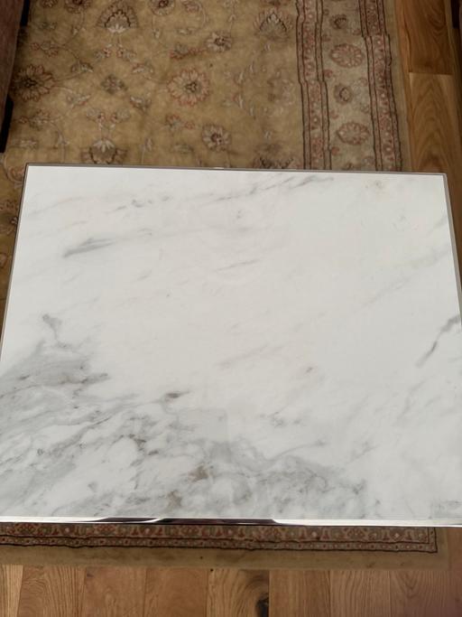 Buy & Sell Pelsall Walsall - Photos for Stainless steel and marble effect side table