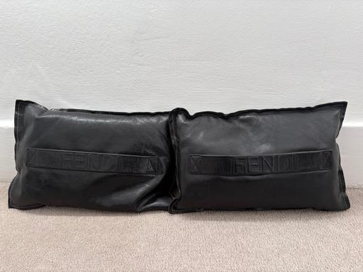 Buy & Sell Battersea South West London - Photos for Black leather Fendi cushions