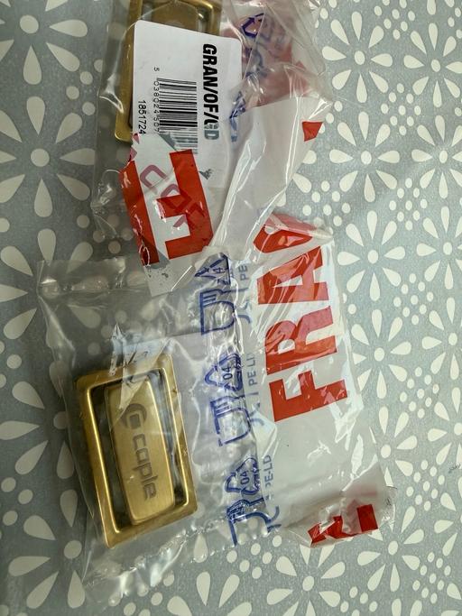 Buy & Sell Putney South West London - Photos for X2 Caple sink overflow cover -brass/gold