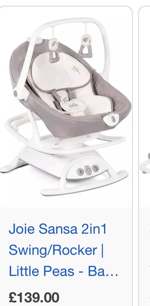 Buy & Sell Darlaston Walsall - Photos for Joie Sansa 2in1 Baby Swing & Rocker