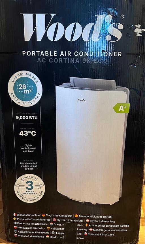 Buy & Sell Saint Neots Huntingdonshire - Photos for Woods Cortina 12K BTU Portable A/C