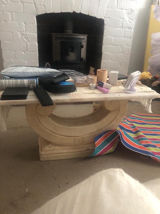 Buy & Sell Worsbrough Common Barnsley - Photos for Genuine pot & marble top coffee table