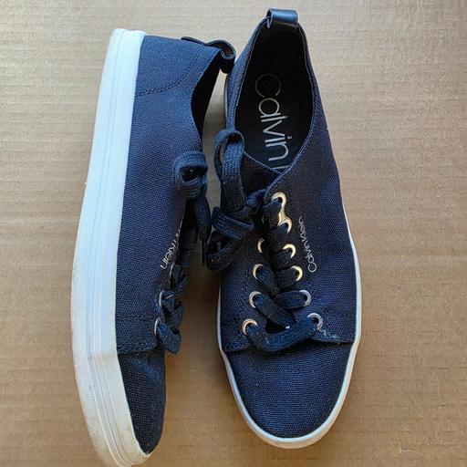 Buy & Sell Stourbridge Dudley - Photos for Calvin Klein Navy Blue Lace-Up Sneakers UK 6
