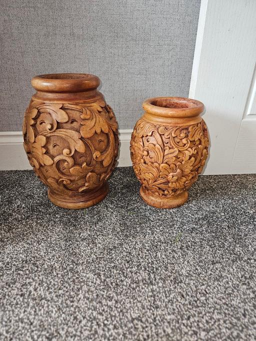 Buy & Sell Bilston Wolverhampton - Photos for antique solid wooden vase
