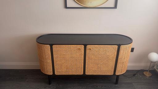 Buy & Sell West Derby Liverpool - Photos for Black and Rattan Sideboard