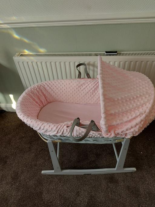 Buy & Sell Netherton Dudley - Photos for baby mosses basket (pink)